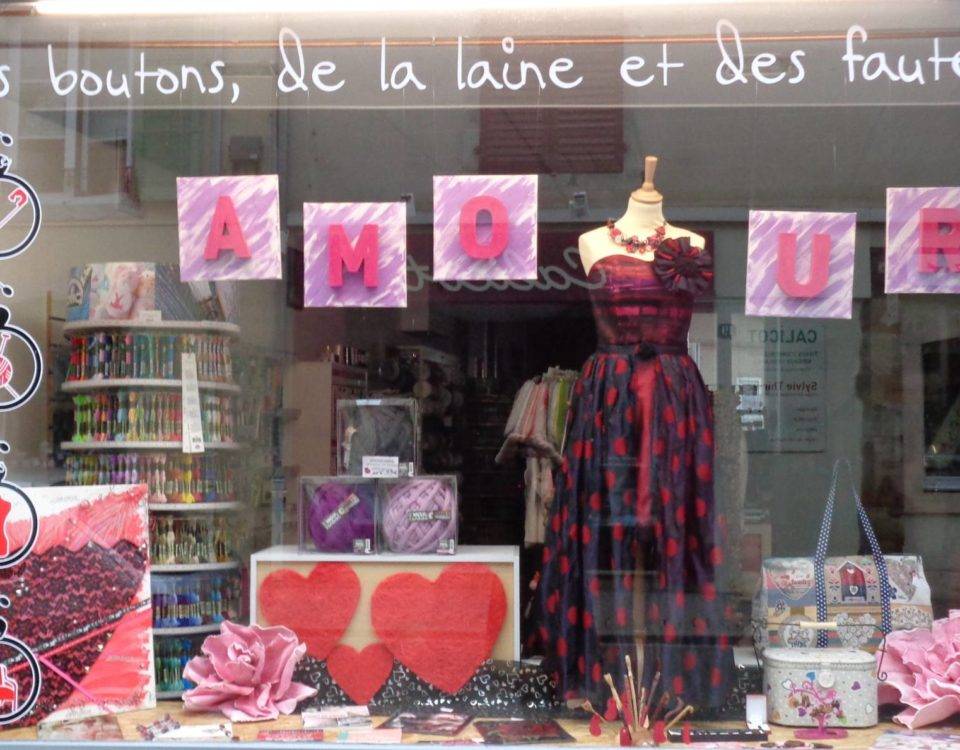 Vitrine de saint Valentin COCCIfil