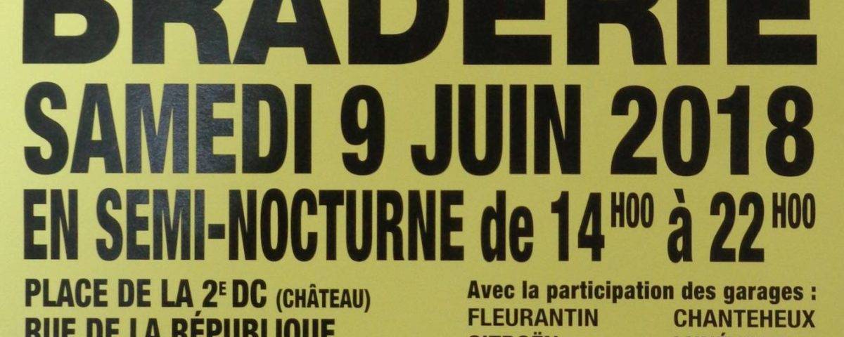 COCCIfil braderie brocante FC Lunéville 9 juin 2018