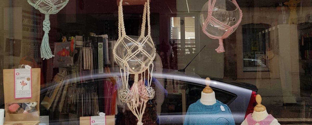 Vitrine spéciale macramé juin 2019 COCCIfil